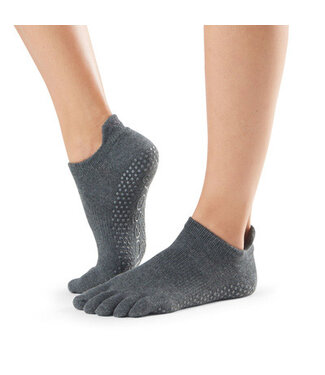 Toesox Yoga sokken extra grip charcoal