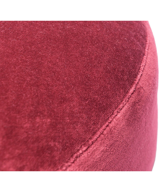 Meditatiekussen velvet eco burgundy rond - Lotus