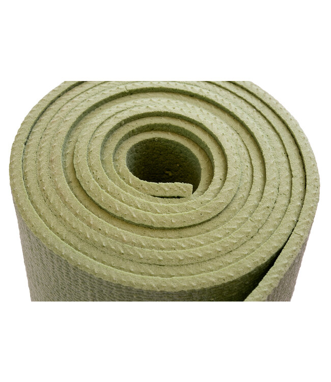 Yogamat studio olijfgroen extra lang en breed - Lotus