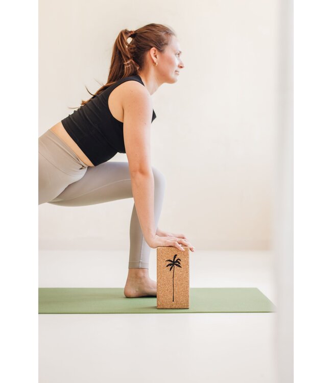 Yogamat studio olijfgroen extra lang en breed - Lotus