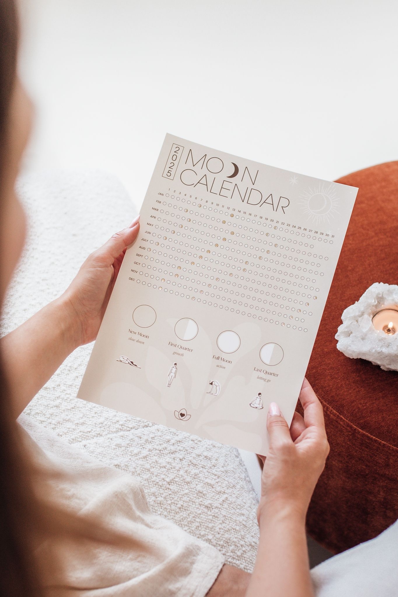 Pakket maankalender 2025 a4 en a5 Superyoga
