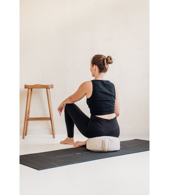 Yogamat sticky extra dik align zwart - Lotus