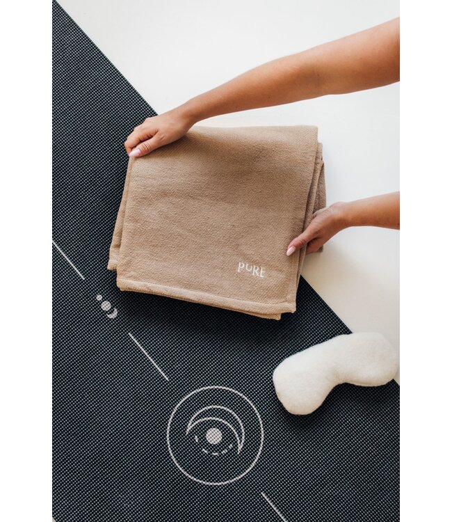 Yogamat sticky extra dik align zwart - Lotus