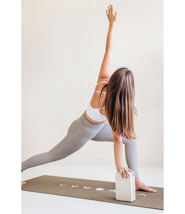 Yogamat sticky extra dik moon donkergroen - Lotus