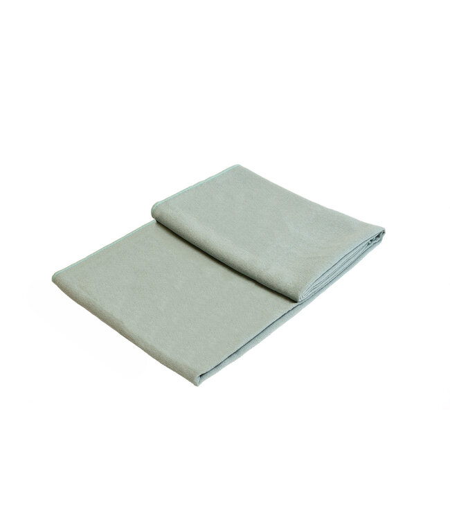 Yoga handdoek antislip asgroen - Lotus