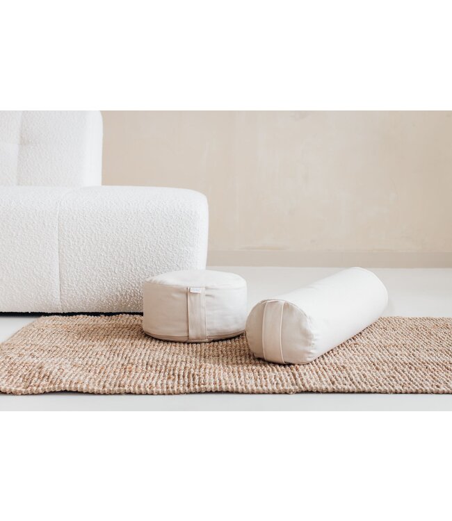 Meditatiekussen ecru rond - Pure