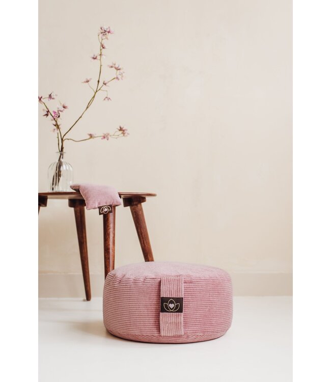 Oogkussen rib lavendel oudroze eco - Lotus