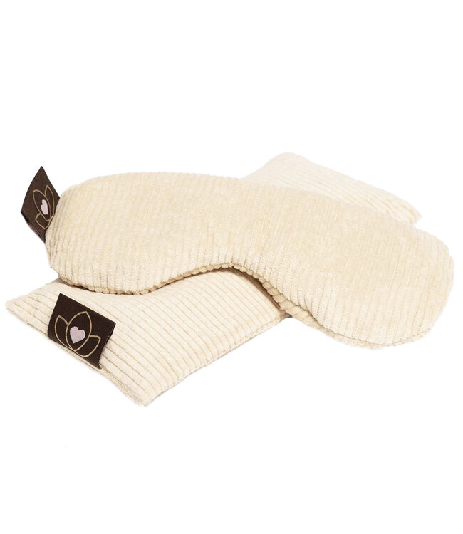 Oogkussen rib lavendel sand eco - Lotus