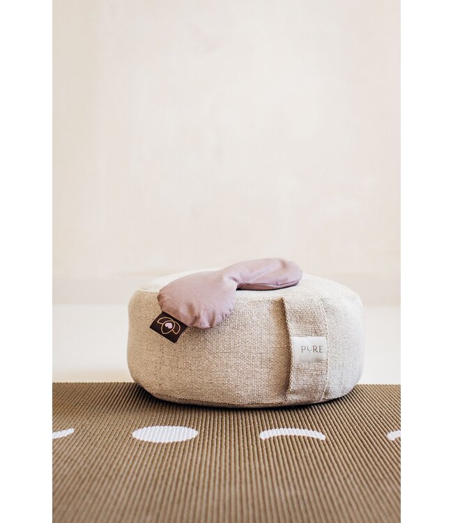 Oogkussen lavendel gevormd taupe eco - Lotus