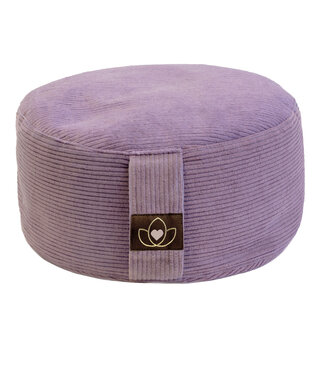 Lotus Meditatiekussen eco rib lavendel rond - Lotus Lotus Meditatiekussen eco rib lavendel rond - Lotus
