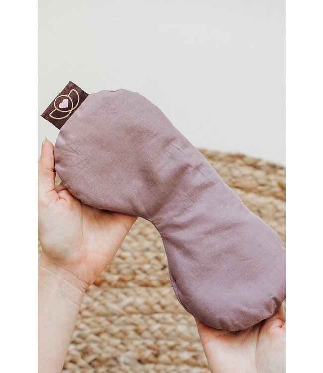 Oogkussen lavendel gevormd taupe eco - Lotus