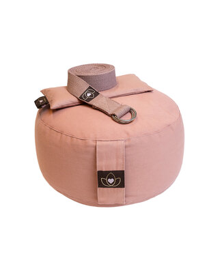 Lotus Pakket meditatiekussen, oogkussen en riem nude - Lotus