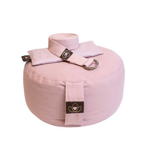 Lotus Pakket meditatiekussen, oogkussen en riem oudroze - Lotus