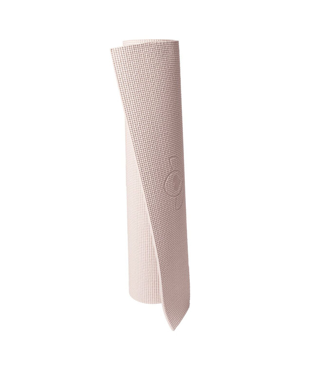 Starterspakket yogamat sand, jute meditatiekussen en crème blok
