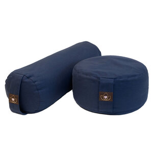 Lotus Pakket bolster en meditatiekussen - indigo