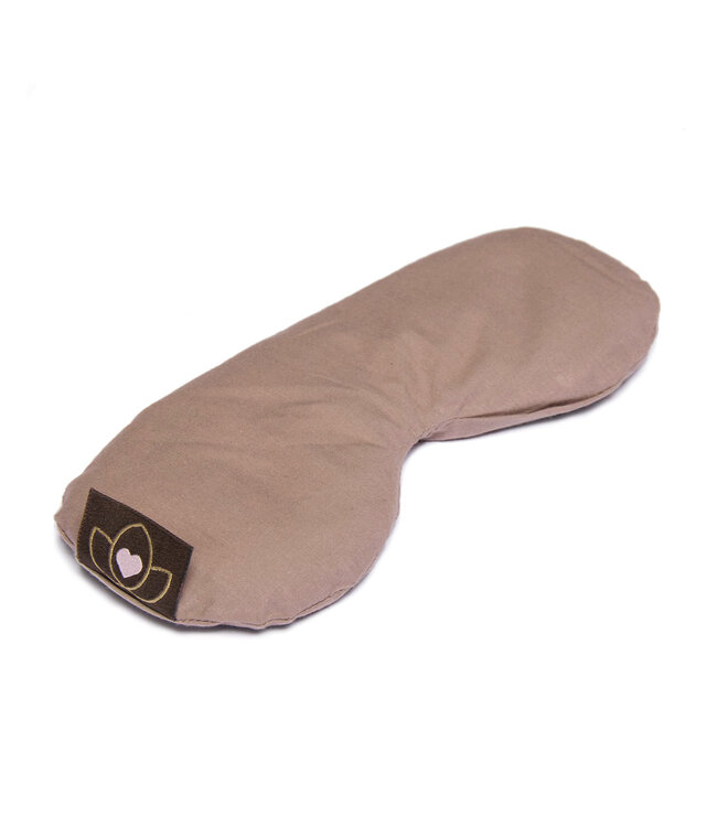 Oogkussen lavendel gevormd taupe eco - Lotus