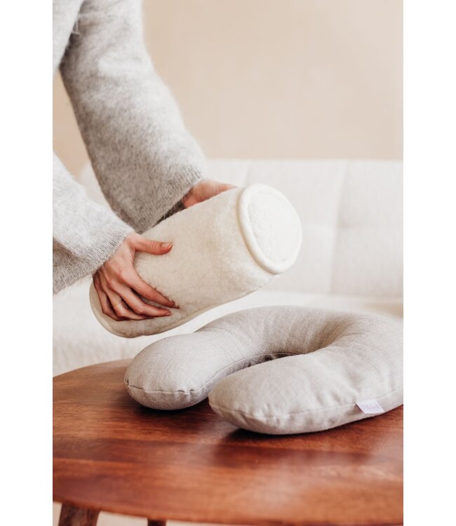 Travel bolster merino wol - Lotus