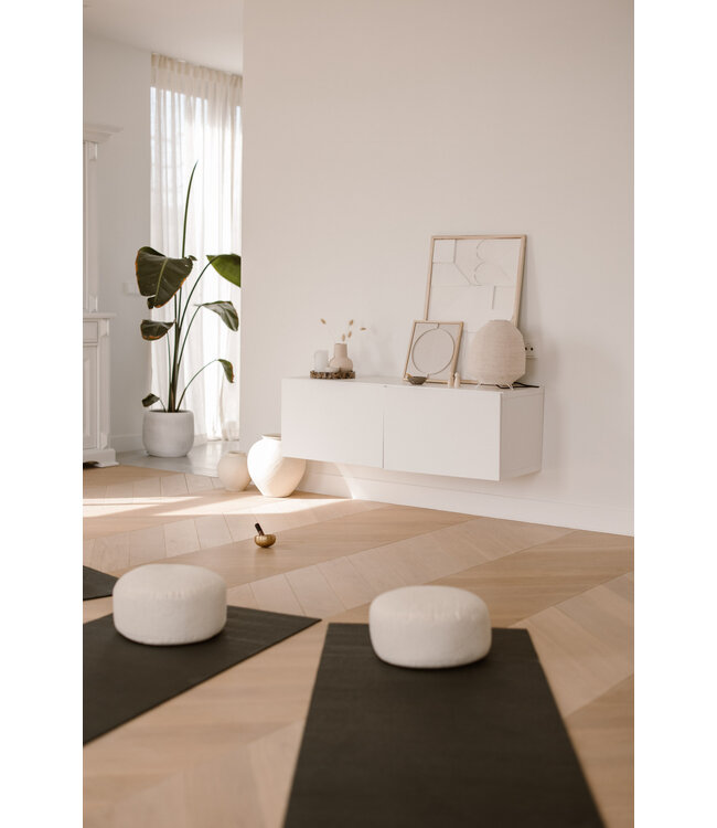 Yogamat sticky extra lang zwart - 200 cm - Lotus