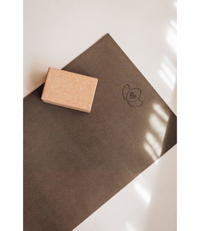 Yogamat sticky extra dik donkergroen - Lotus