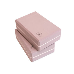 Lotus Yoga blok high density lavendelpaars - Lotus - 2 stuks