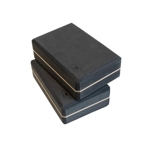 Lotus Yoga blok high density zwart - Lotus - 2 stuks