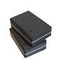 Yoga blok high density zwart - Lotus - 2 stuks