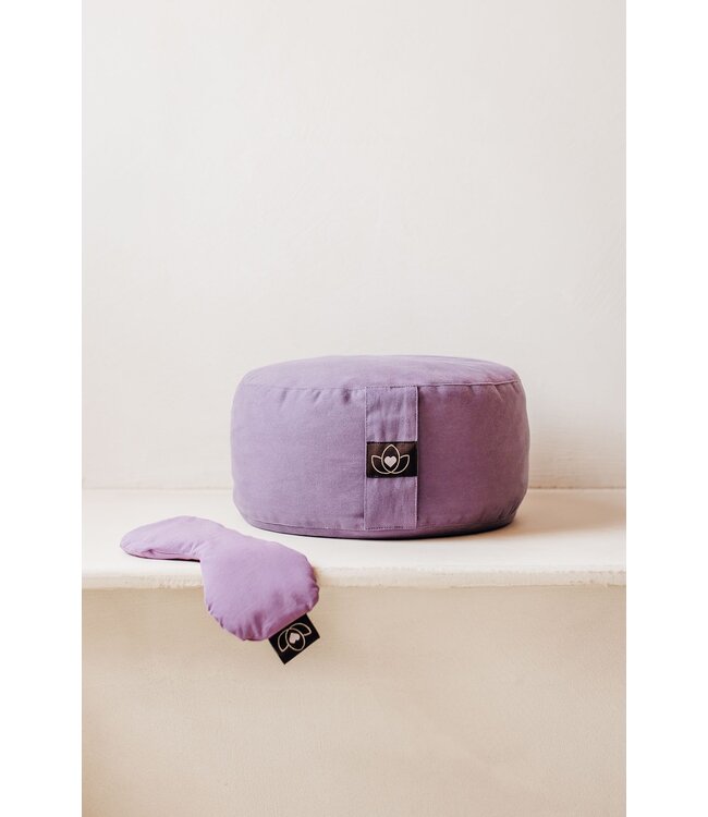 Meditatiekussen eco lavendel rond - Lotus