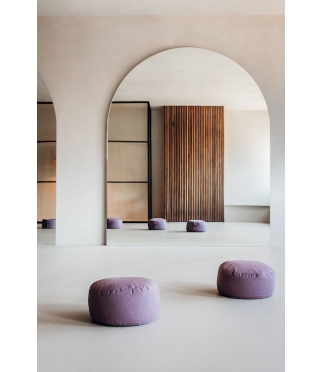 Meditatiekussen eco lavendel rond - Lotus
