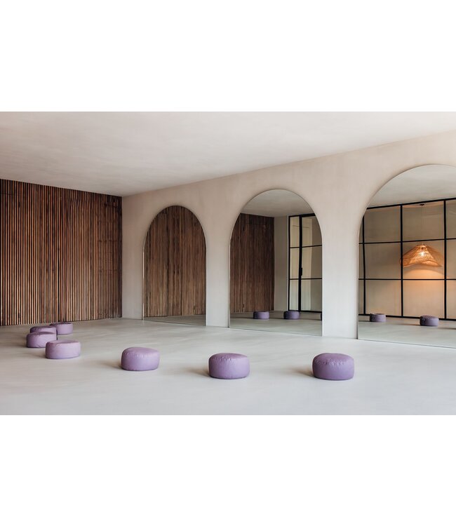 Meditatiekussen eco lavendel rond - Lotus