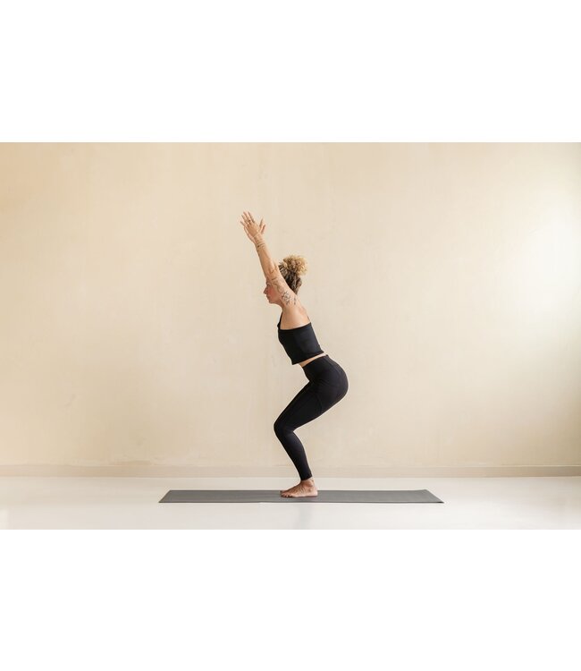 Yogamat studio grijs - Lotus