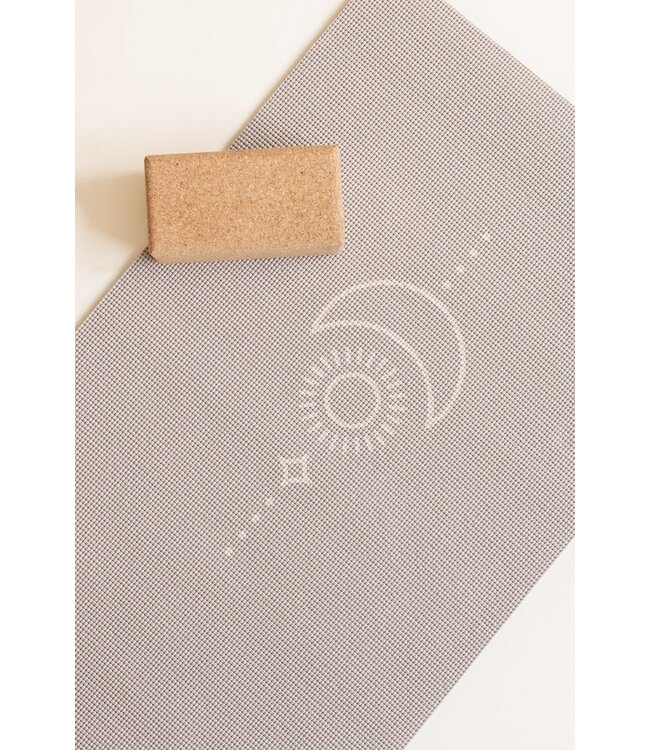 Yogamat sticky extra dik balance taupe - Lotus