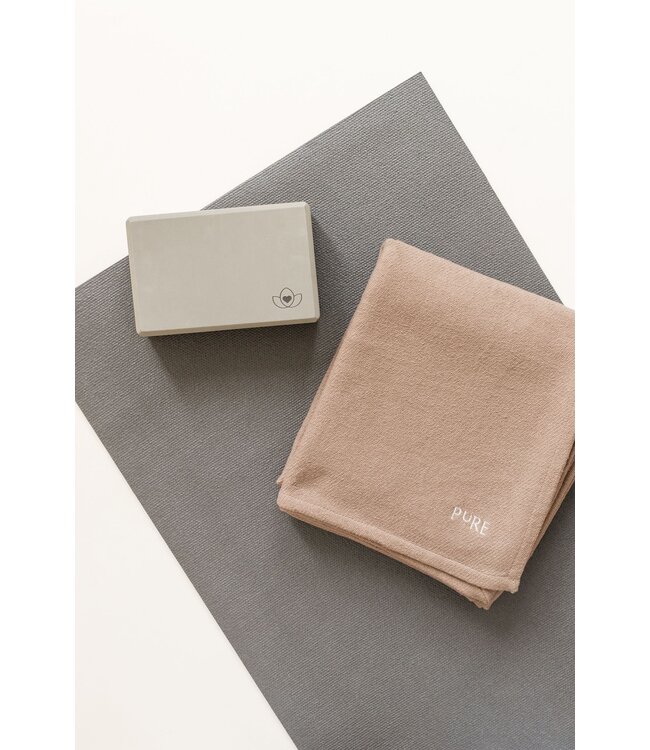 Yoga deken eco taupe - Pure