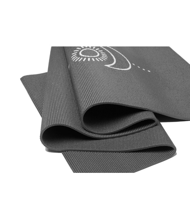 Yogamat sticky extra dik balance antraciet - Lotus