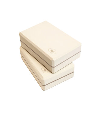 Lotus Yoga blok high density creme - Lotus - 2 stuks Lotus Yoga blok high density creme - Lotus - 2 stuks