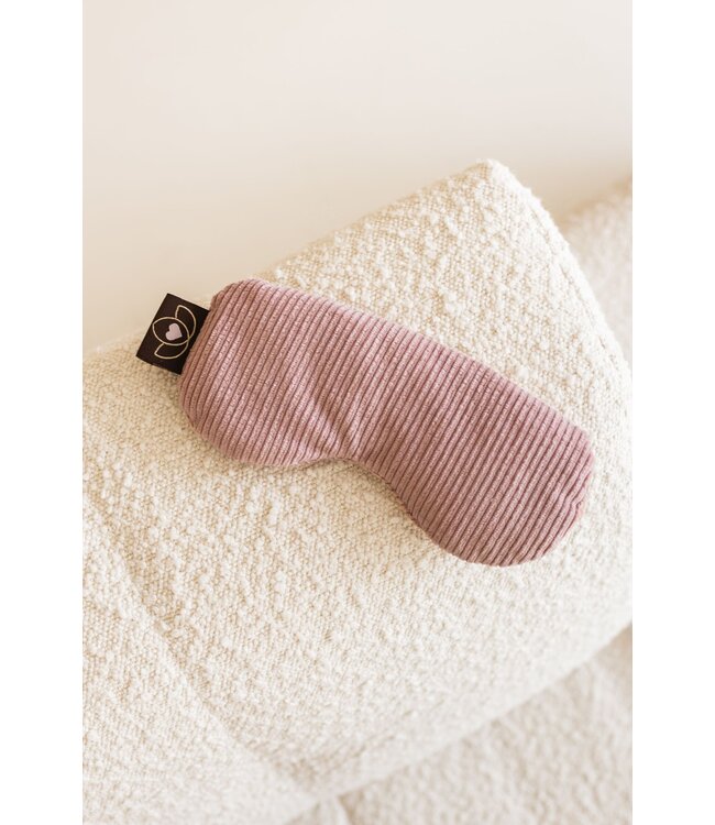 Oogkussen rib lavendel gevormd oudroze eco - Lotus