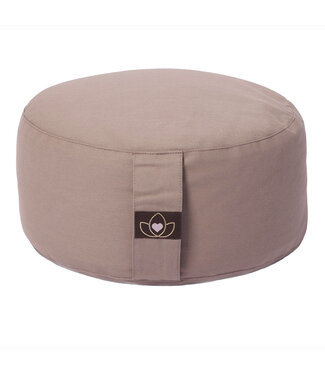 Lotus Meditatiekussen eco taupe rond - Lotus