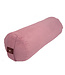 Bolster eco rib donkerroze rond - Lotus