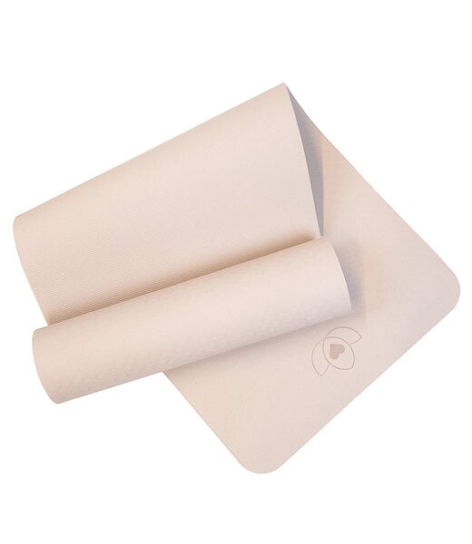 Lotus Pilates mat TPE extra dik 10 mm sand - Lotus