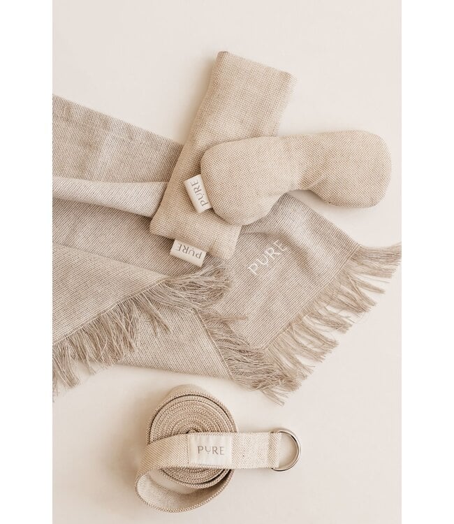 Oogkussen jute lavendel naturel eco - Pure