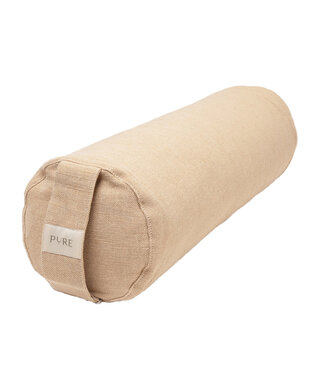 Pure Bolster eco jute bruin rond - Pure