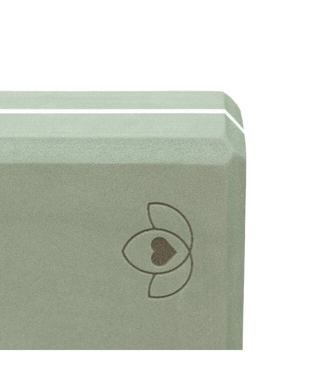 Yoga blok high density asgroen - Lotus