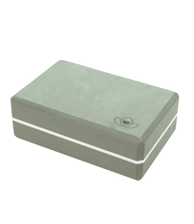 Yoga blok high density asgroen - Lotus
