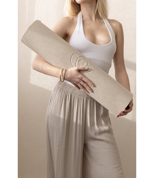 Yogamat sticky extra dik sand - Lotus