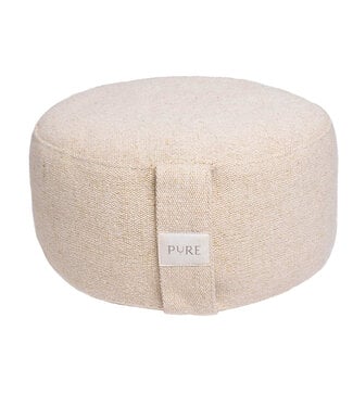 Pure Meditatiekussen eco jute naturel rond - Pure