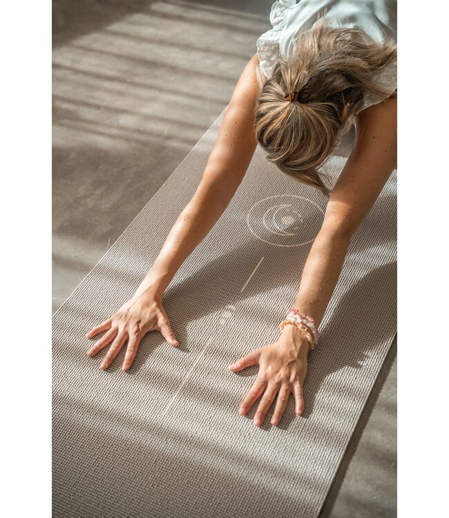 Yogamat sticky extra dik align taupe - Lotus