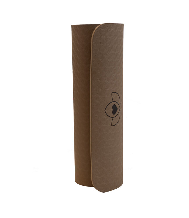 Pilates mat TPE extra dik 10 mm donkergroen - Lotus