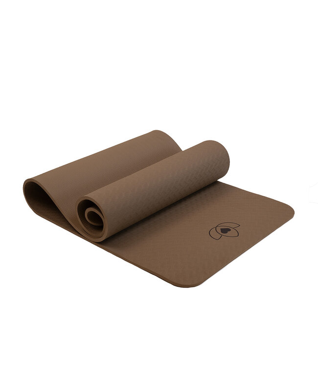 Pilates mat TPE extra dik 10 mm donkergroen - Lotus