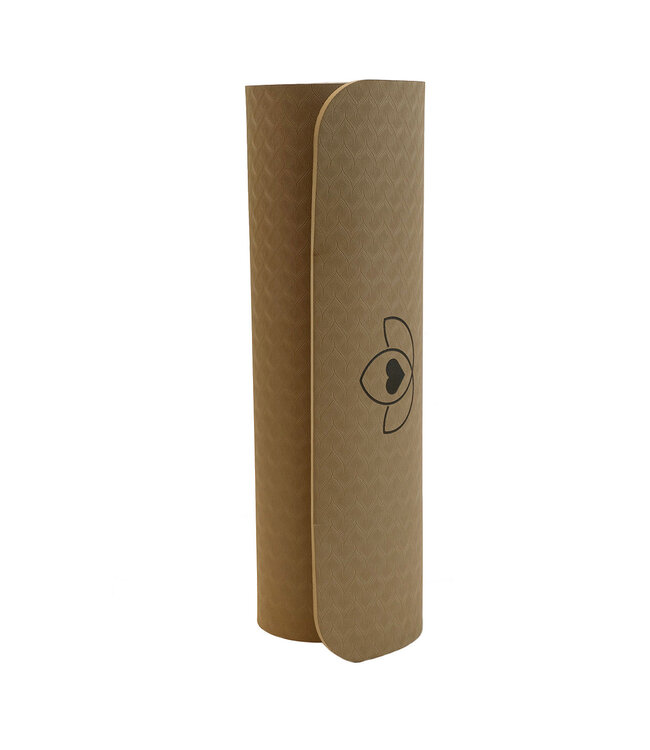 Pilates mat TPE extra dik 10 mm donkergroen - Lotus
