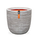 Krukke rund rib elfenben Ø54 x 52cm Krukke rund rib elfenben Ø54 x 52cm