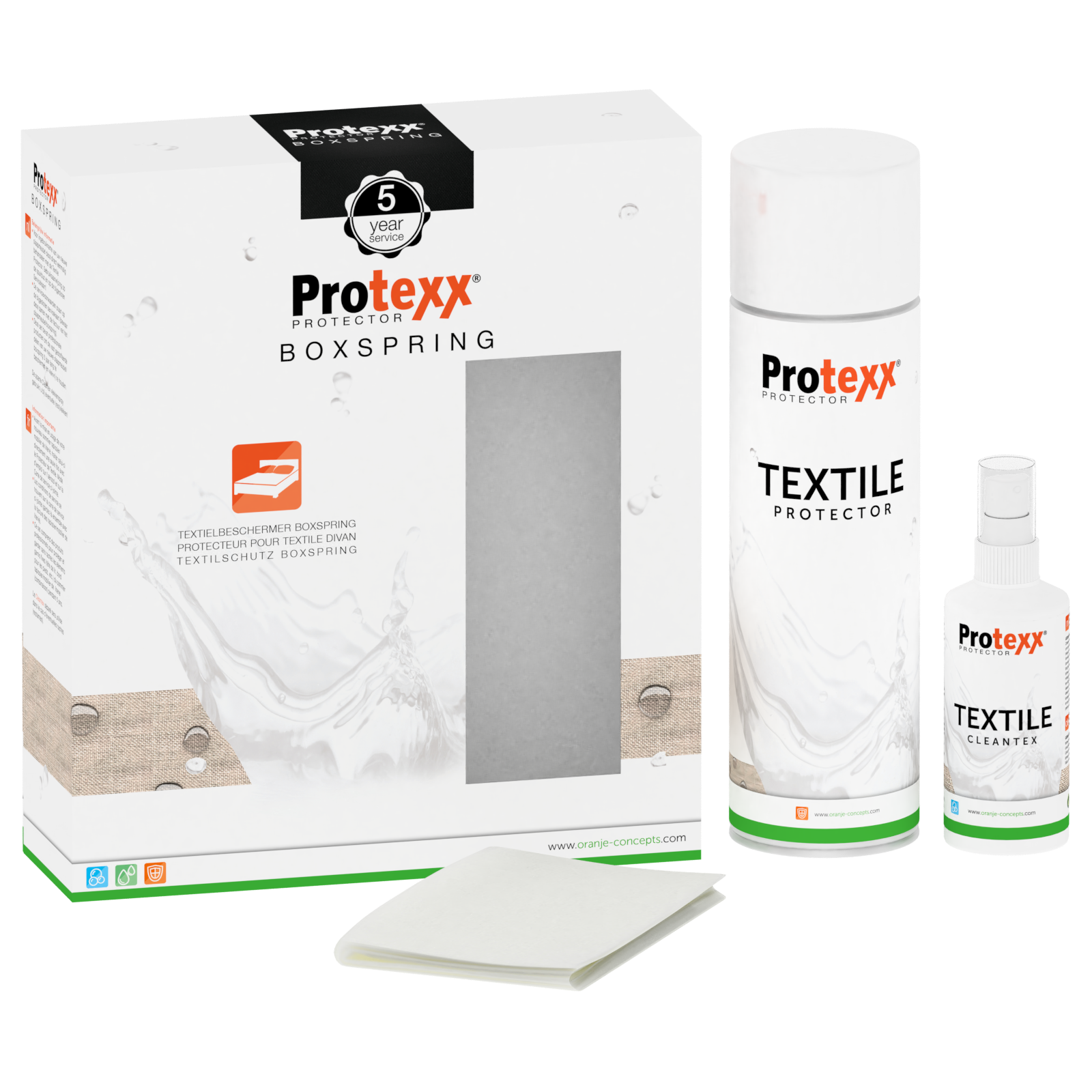 Protexx Boxspring Textiel Protector + 5 vlekkenservice kopen | Sleepfast